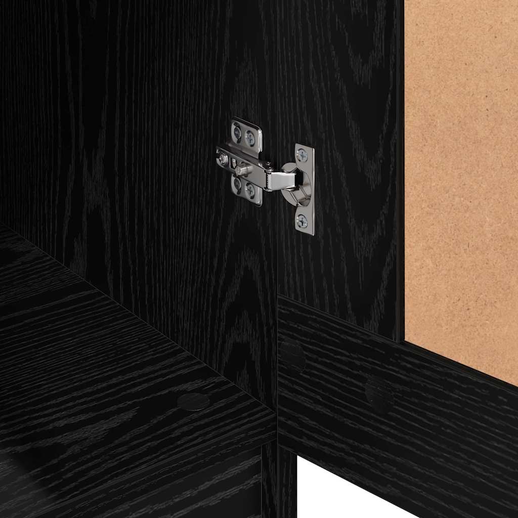 Wardrobe Black oak 82.5 x 51.5 x 180 cm Engineered Wood