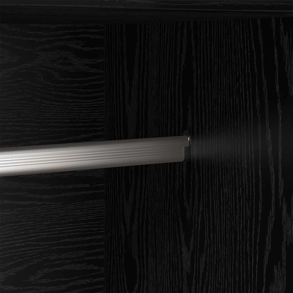 Wardrobe Black oak 82.5 x 51.5 x 180 cm Engineered Wood