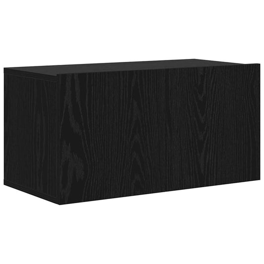 TV Cabinet Set 60 x 30 x 30 cm Black Engineered Wood