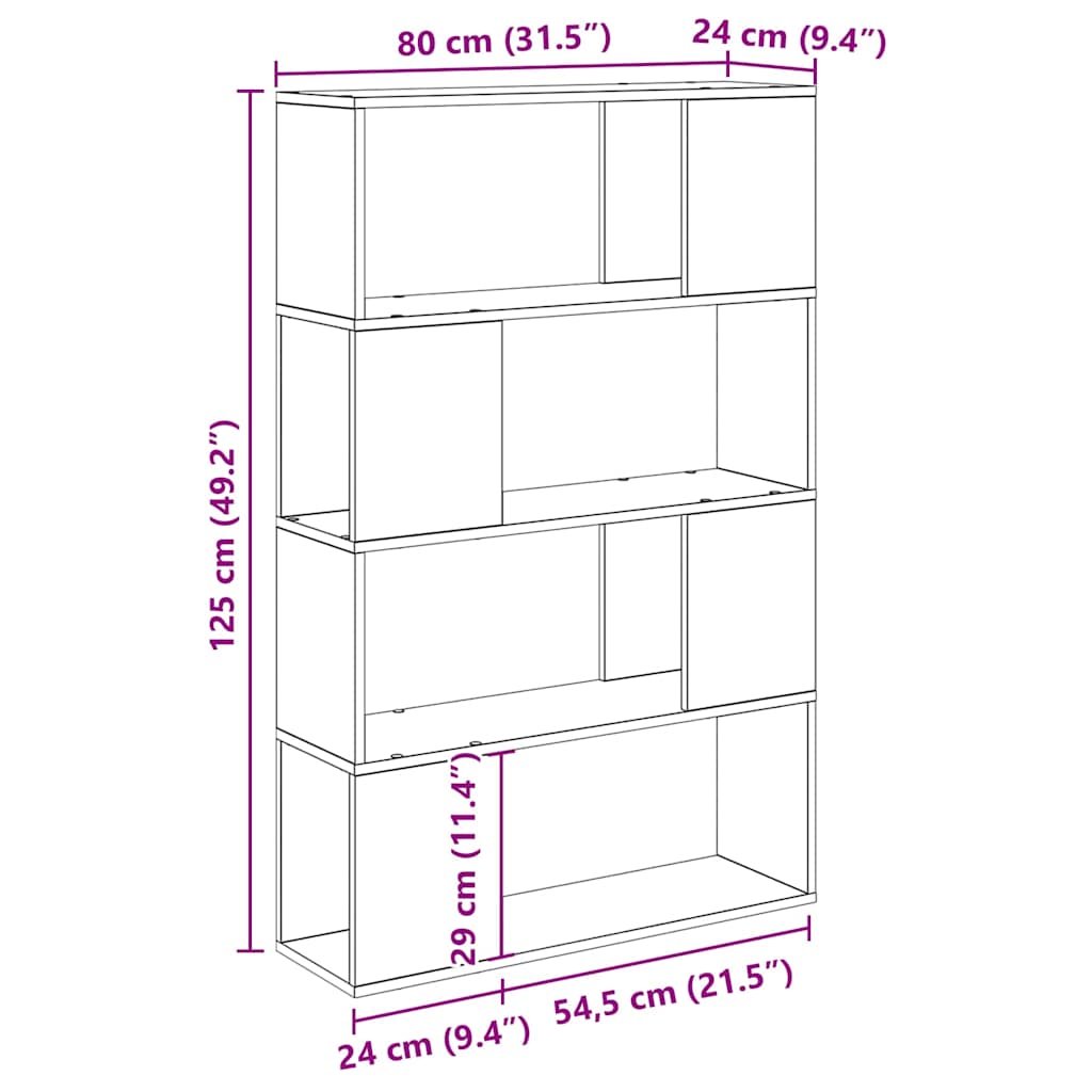 TV Cabinet Set 80 x 24 x 125 cm Brown Engineered Wood