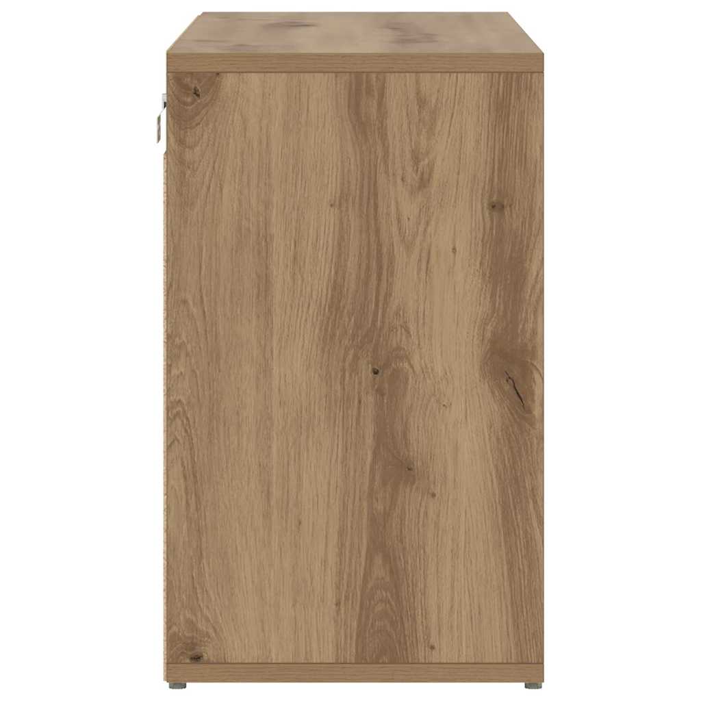 Shoe Cabinet Artisan oak 77.5 x 30 x 51 cm Engineered wood