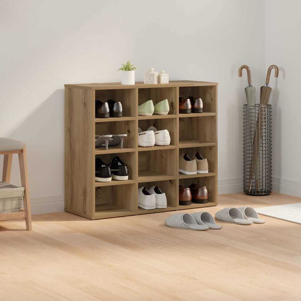 Shoe Cabinet Artisan oak 77.5 x 30 x 67 cm Engineered wood