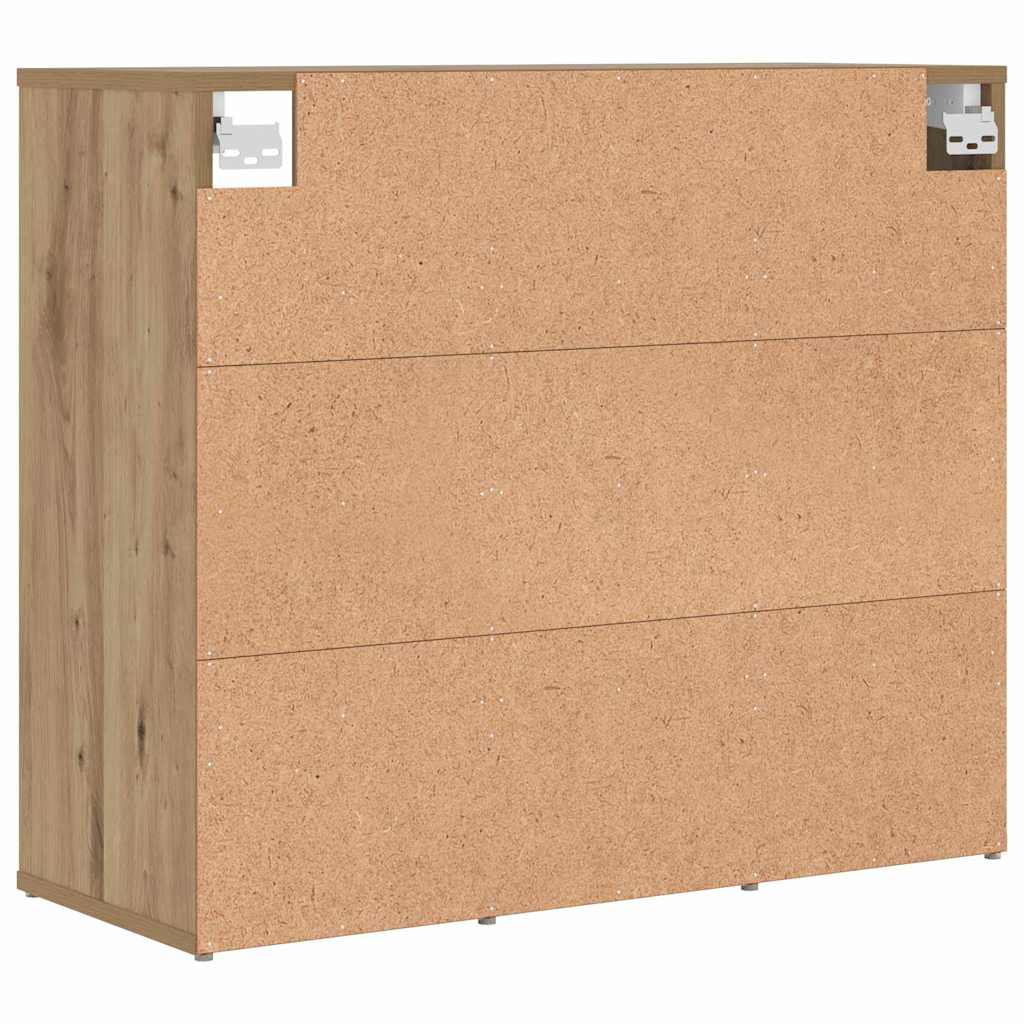 Shoe Cabinet Artisan oak 77.5 x 30 x 67 cm Engineered wood