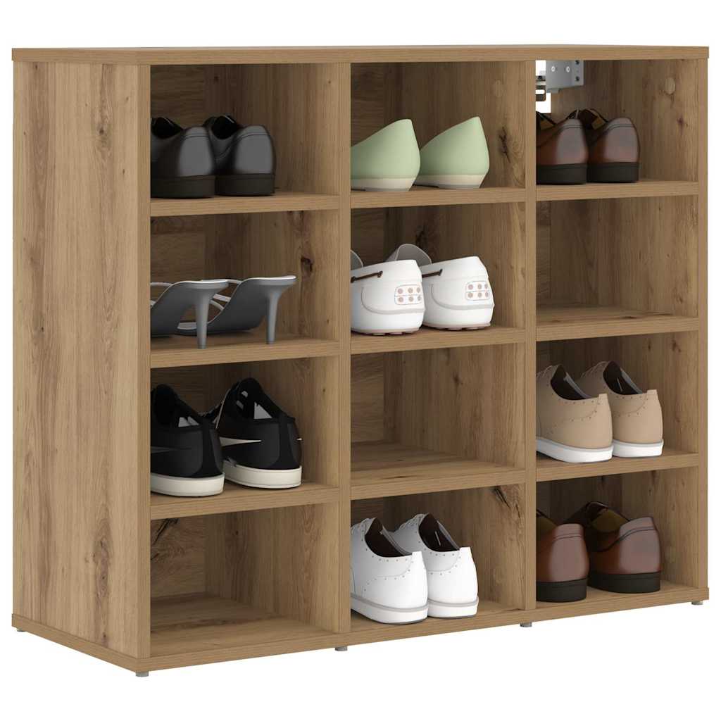 Shoe Cabinet Artisan oak 77.5 x 30 x 67 cm Engineered wood