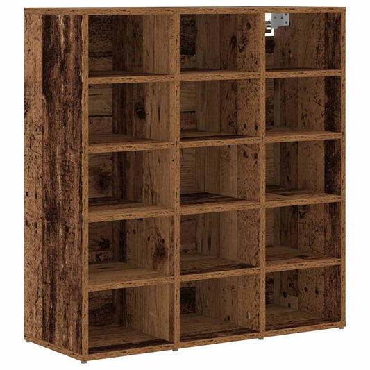 Shoe Cabinet 77.5 x 30 x 83.5 cm Engineered Wood Old Wood