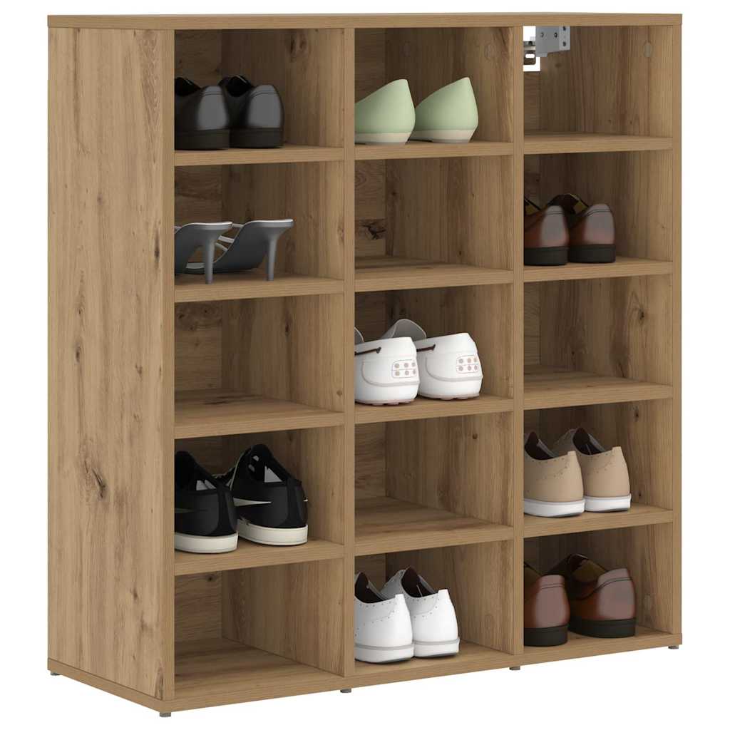 Shoe Cabinet Artisan oak 77.5 x 30 x 83.5 cm Engineered wood