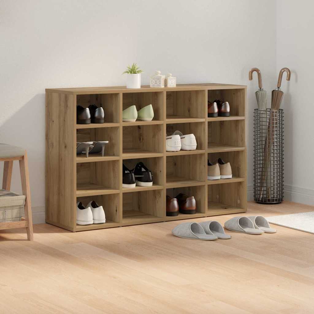 Shoe Cabinet Artisan oak 103 x 30 x 67 cm Engineered wood