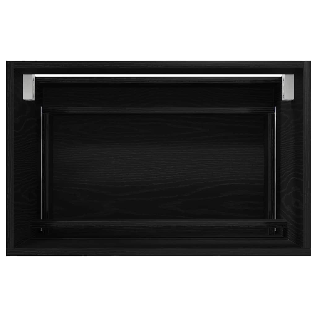 Bathroom Furniture Set 2 pcs Black Oak
