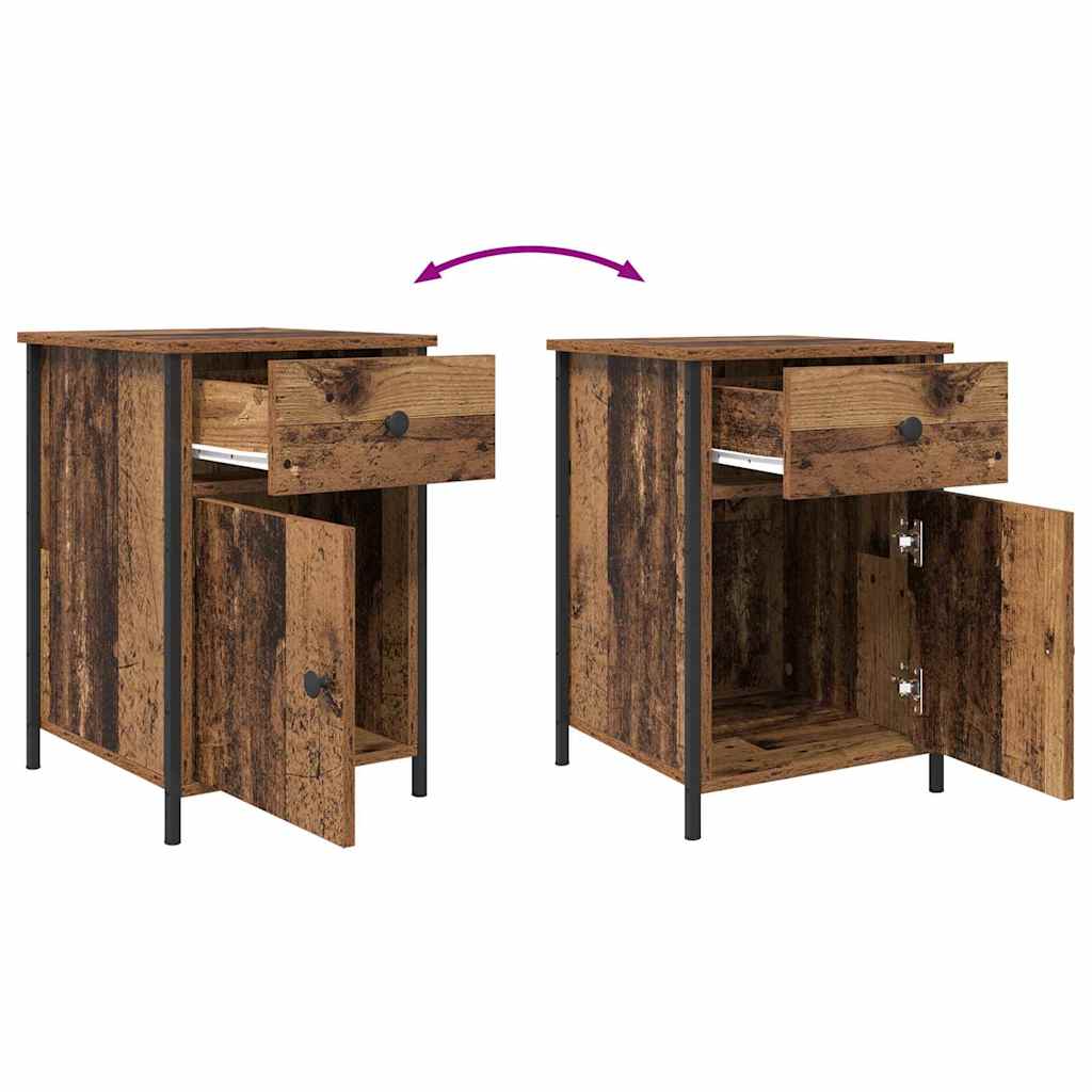 Bedside Cabinet Old Wood 40 x 42 x 60 cm Engineered Wood