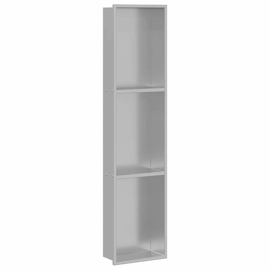 Shower Niche Silver 90 x 20 x 9.5 cm Stainless Steel