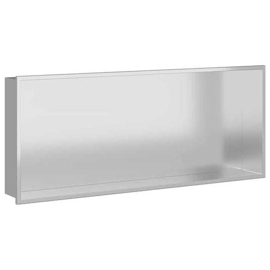 Shower Niche Silver 75 x 30 x 9.5 cm Stainless Steel