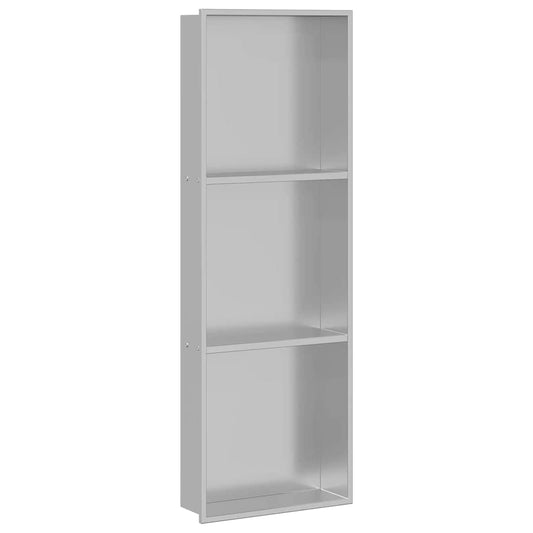 Shower Niche Silver 90 x 30 x 9.5 cm Stainless Steel