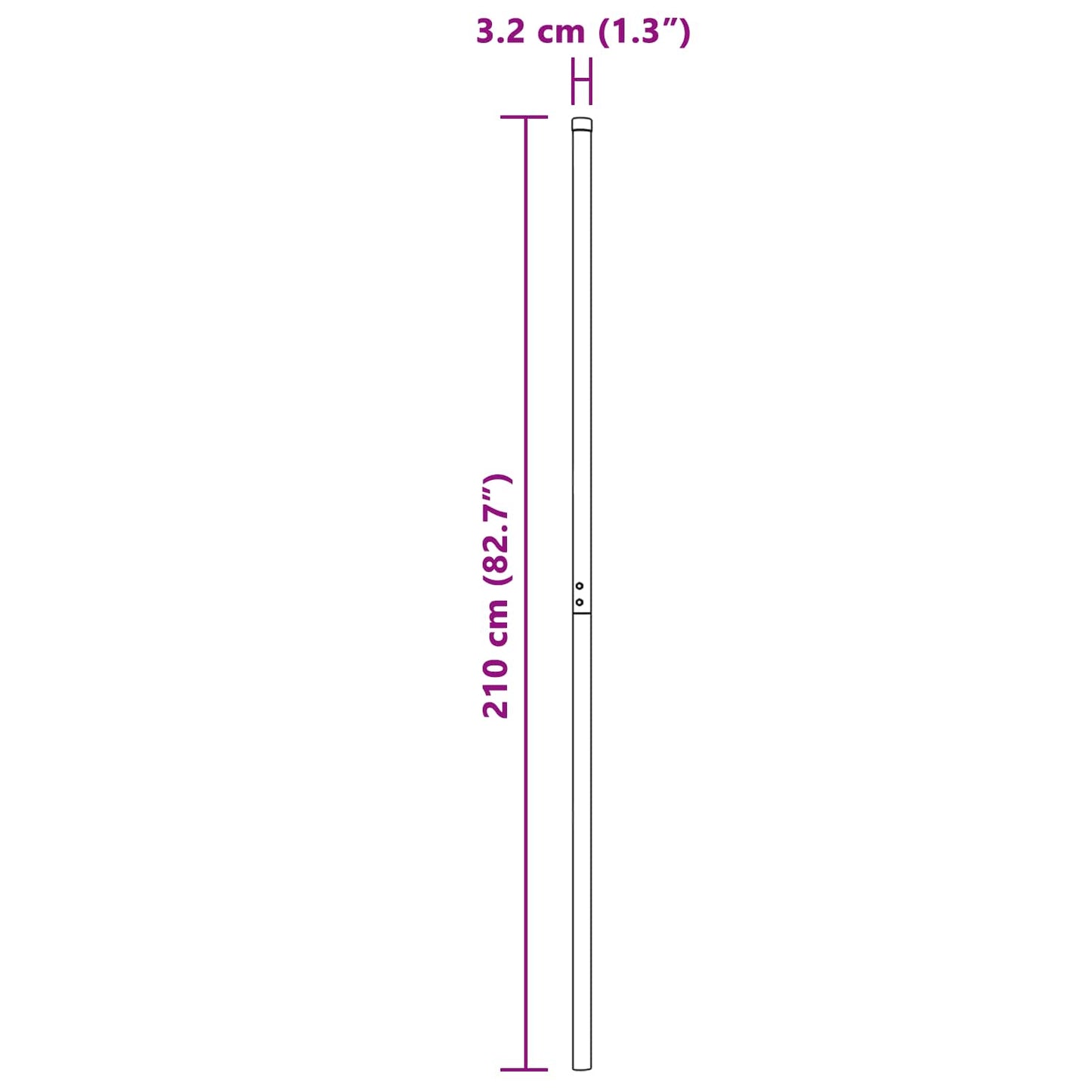 Fence Post 12 pcs Grey Powder-coated steel