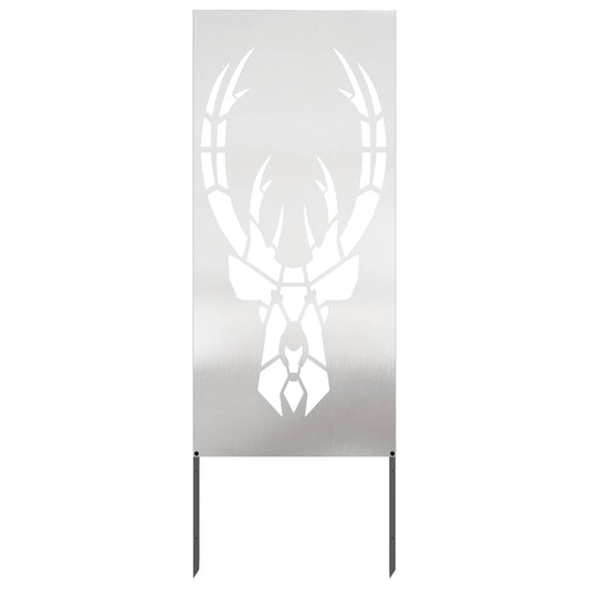 Garden Privacy Screen Silver 50 x 140 cm Stainless steel