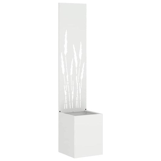 Garden Privacy Screen White 32 x 32 x 150 cm Cold-rolled steel