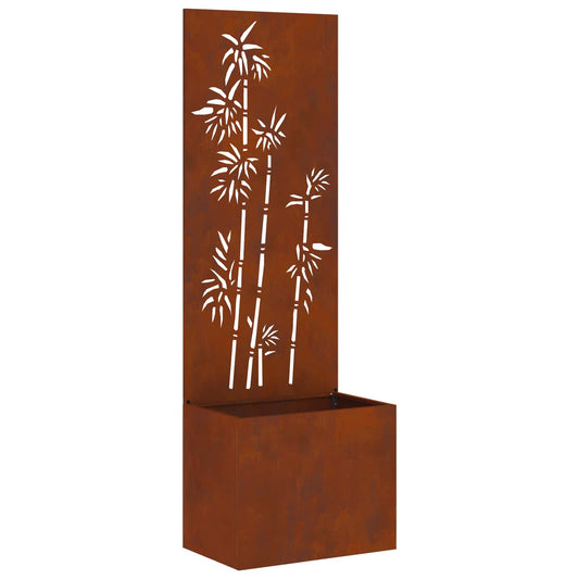 Garden Privacy Screen Rusty 50 x 32 x 150 cm Weathering steel