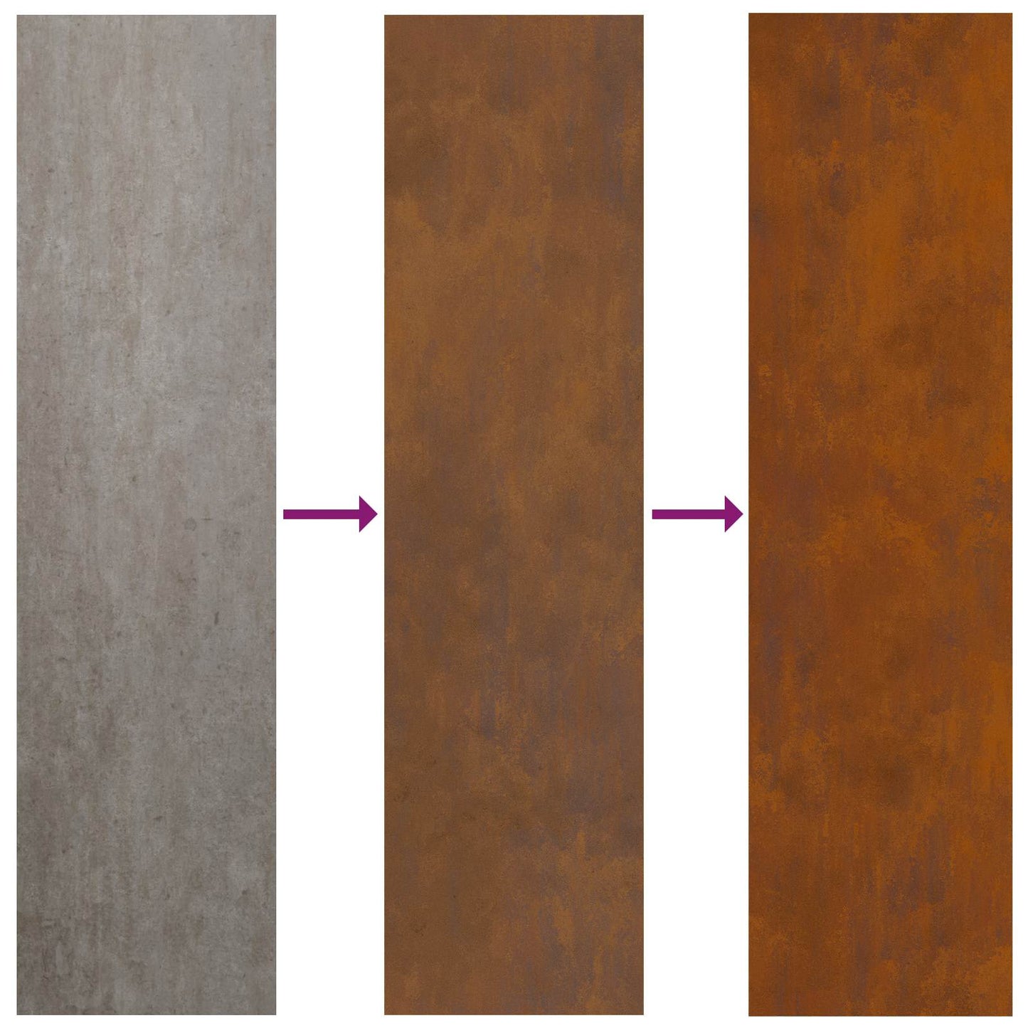 Garden Privacy Screen Rusty 50 x 32 x 150 cm Weathering Steel