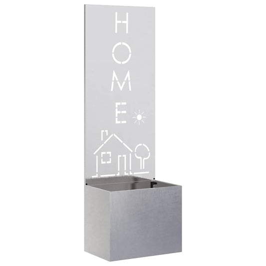 Garden Privacy Screen Sliver 50 x 32 x 150 cm Stainless steel