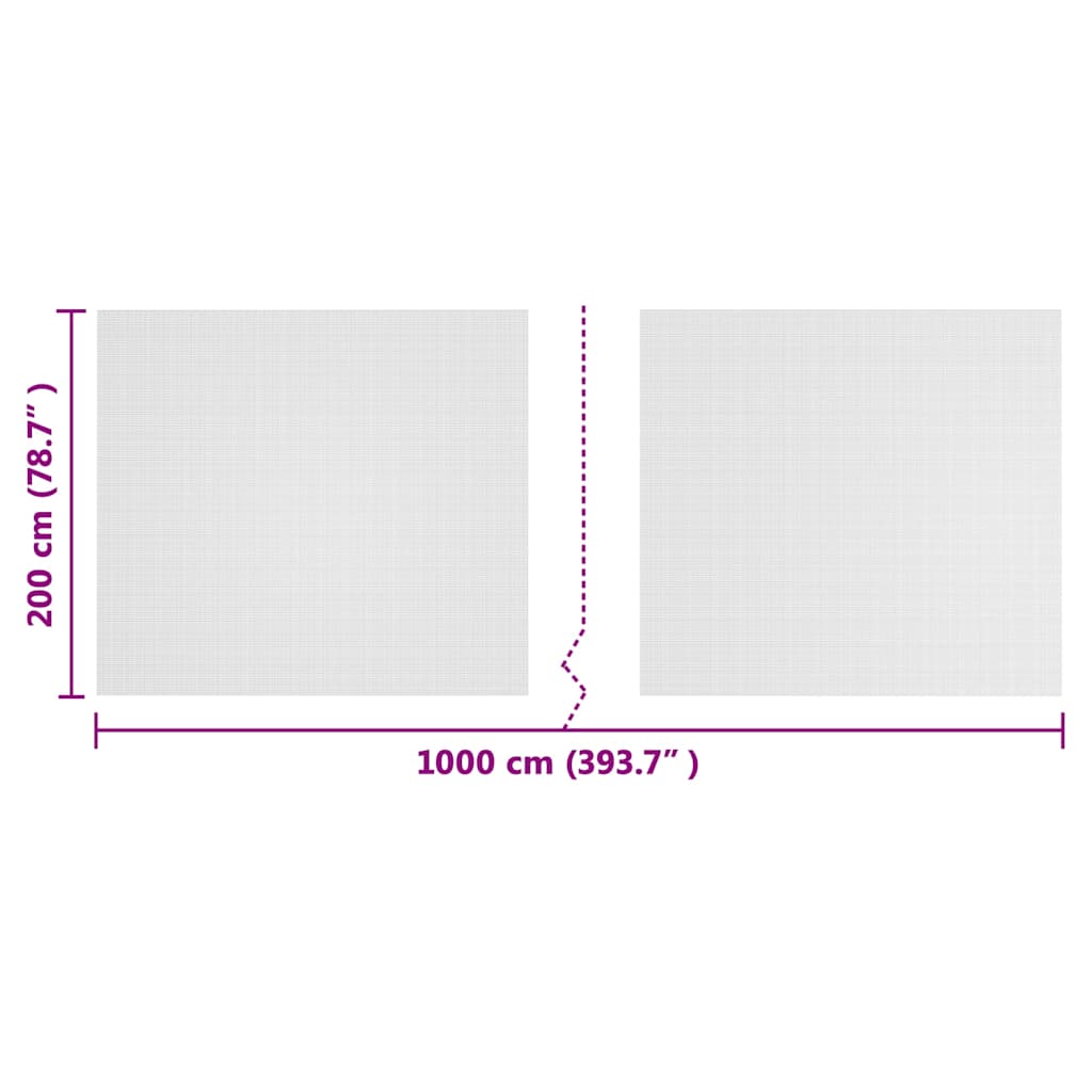 Insect Net White 2 x 10 m Polyethylene
