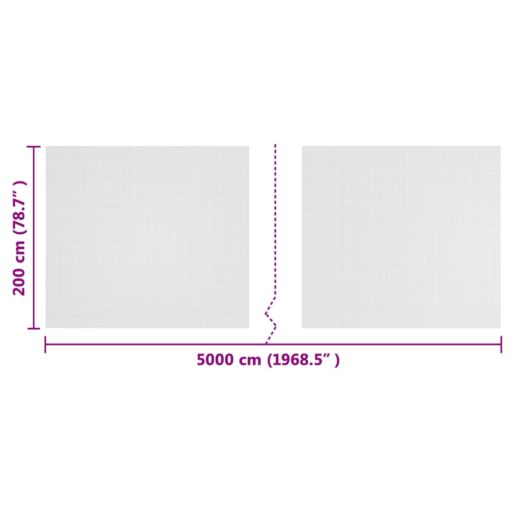 Insect Net White 2 x 50 m Polyethylene