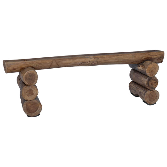 Bench Natural 110 x 30 x 34 cm Solid Teak Wood