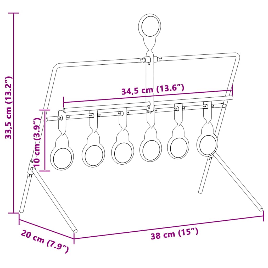 Resetting Target Black 38 x 20 x 33.5 cm Steel