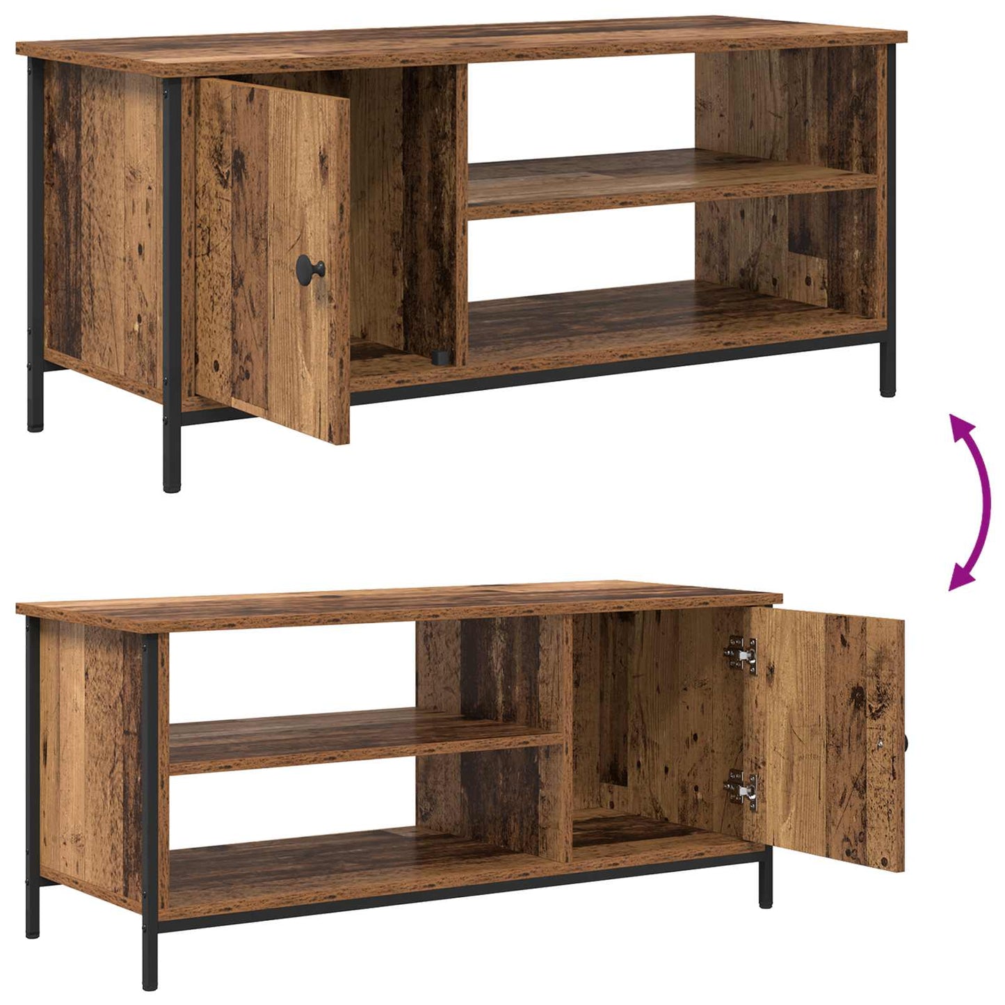 TV Cabinet 100 x 40 x 45 cm Old Wood Engineered Wood