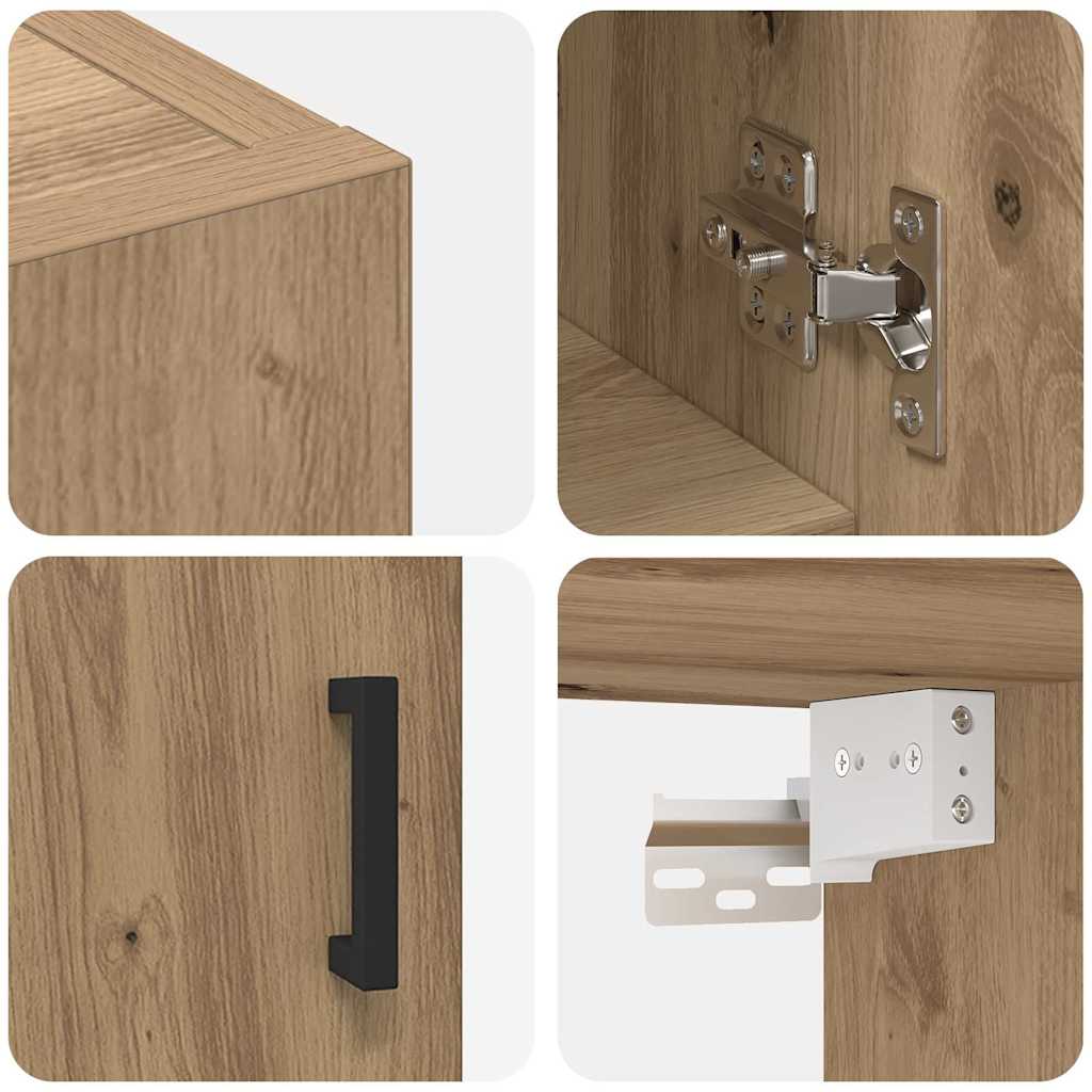 Wall Cabinet Artisan oak 60 x 31 x 70 cm Engineered wood