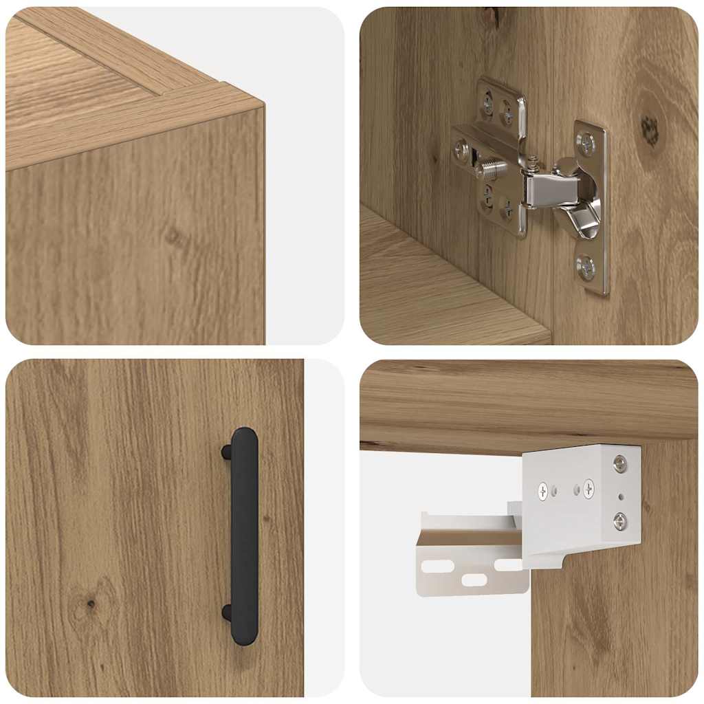 Wall Cabinet Artisan oak 60 x 31 x 70 cm Engineered wood