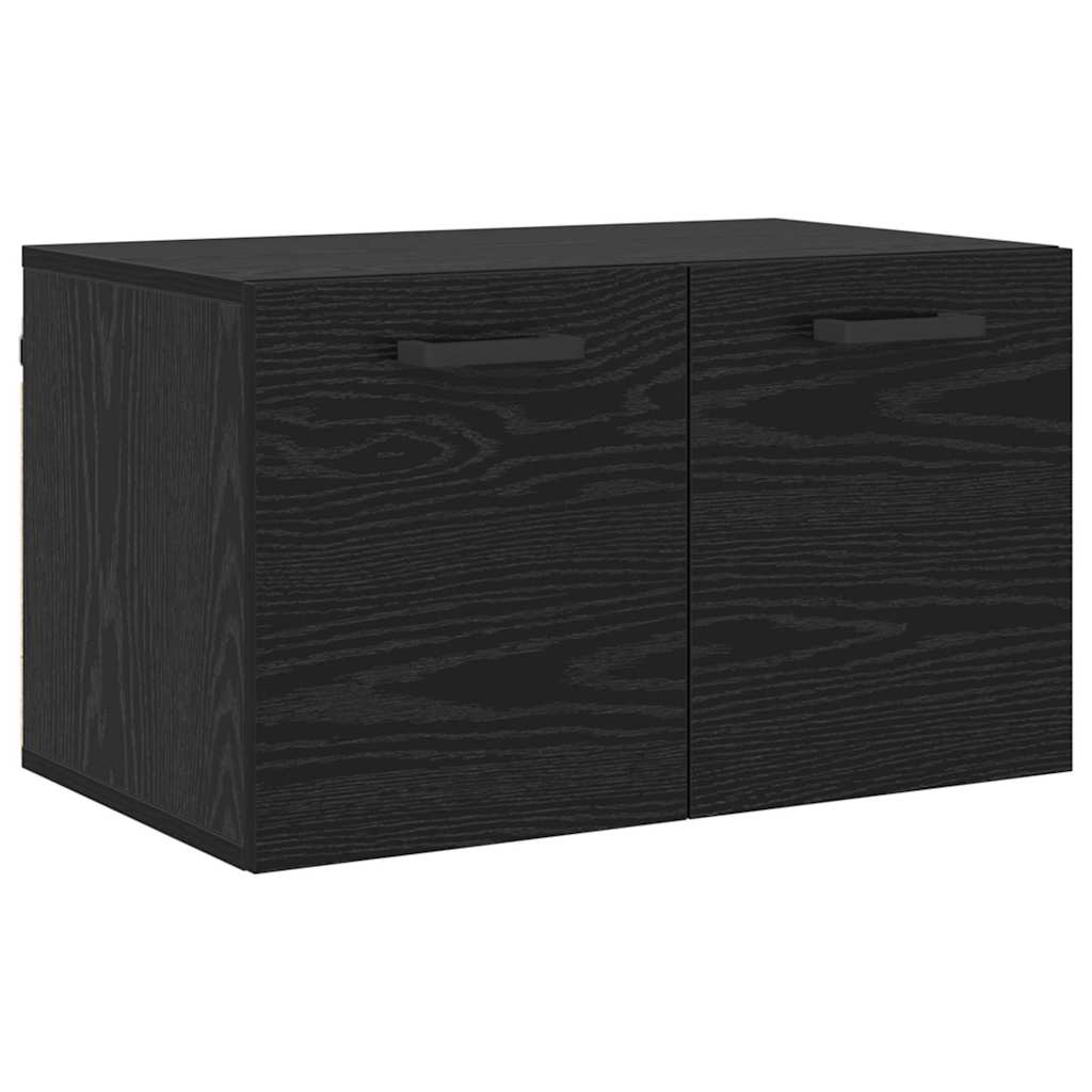 Wall Cabinet Black oak 60 x 36.5 x 35 cm Engineered wood