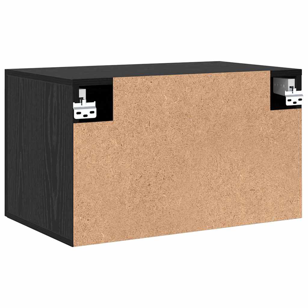 Wall Cabinet Black oak 60 x 36.5 x 35 cm Engineered wood