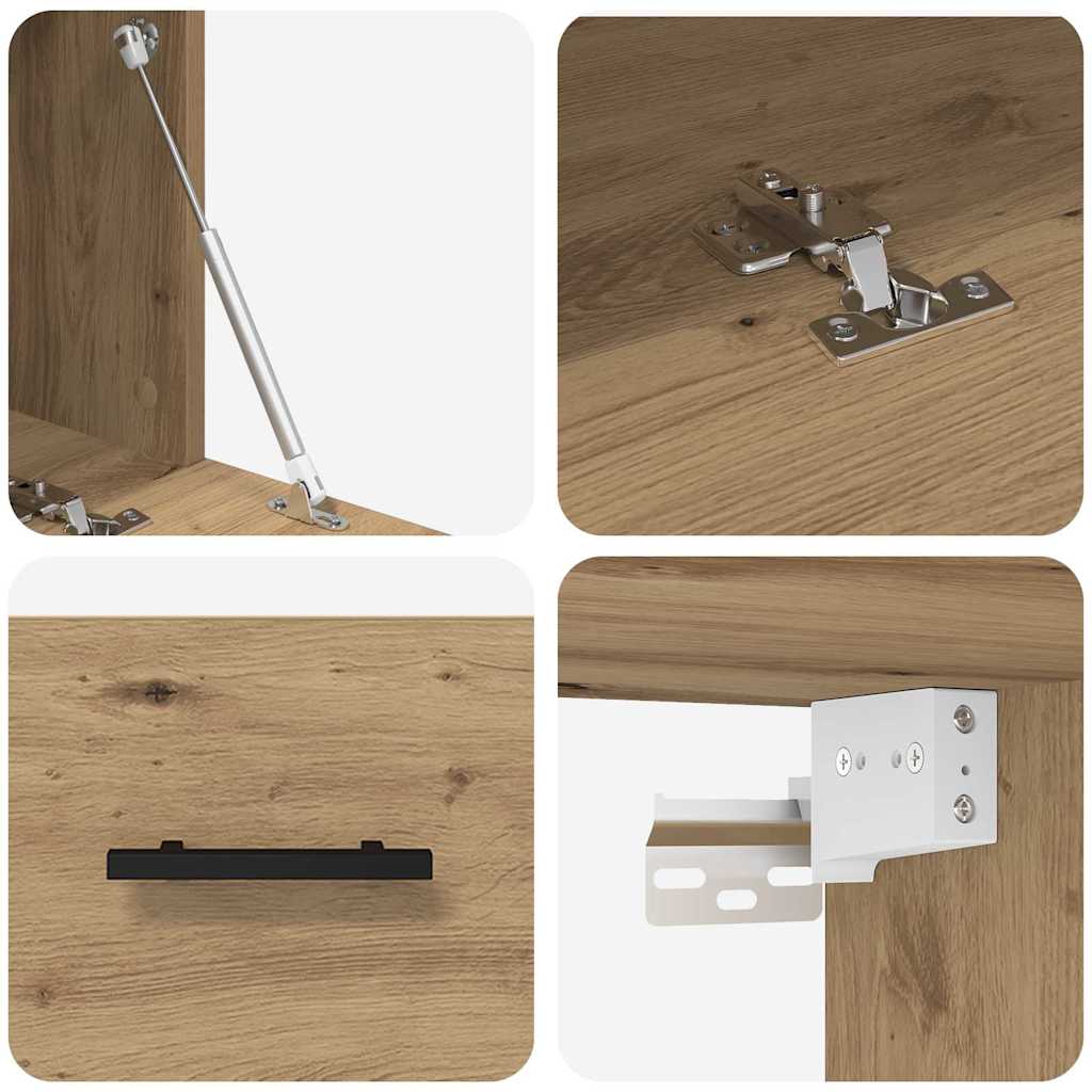 Wall Cabinet Artisan oak 80 x 36.5 x 35 cm Engineered wood