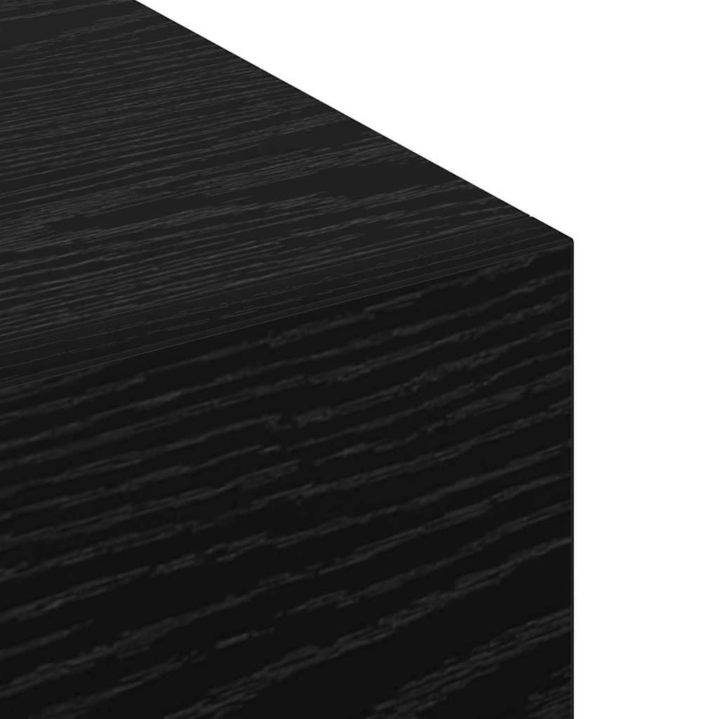 Wall Cabinet Black oak 100 x 36.5 x 35 cm Engineered wood