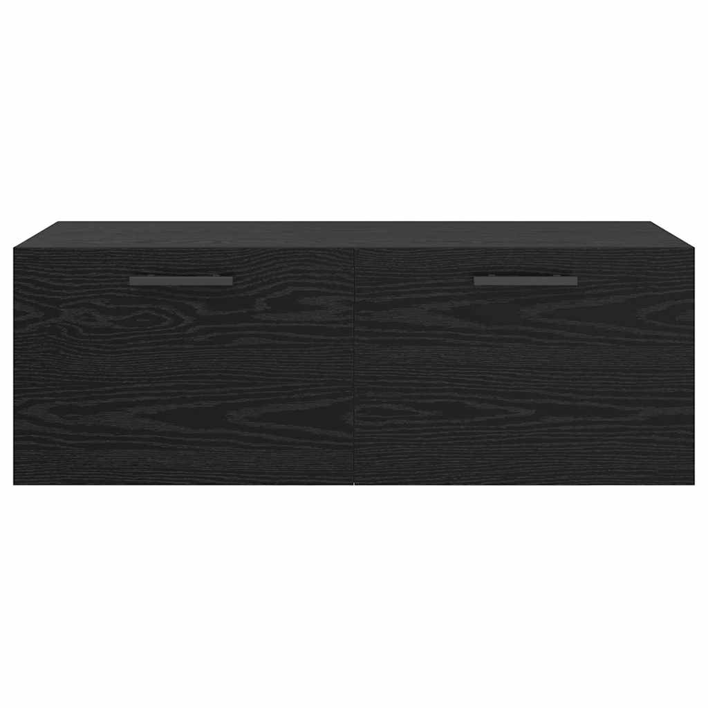 Wall Cabinet Black oak 100 x 36.5 x 35 cm Engineered wood