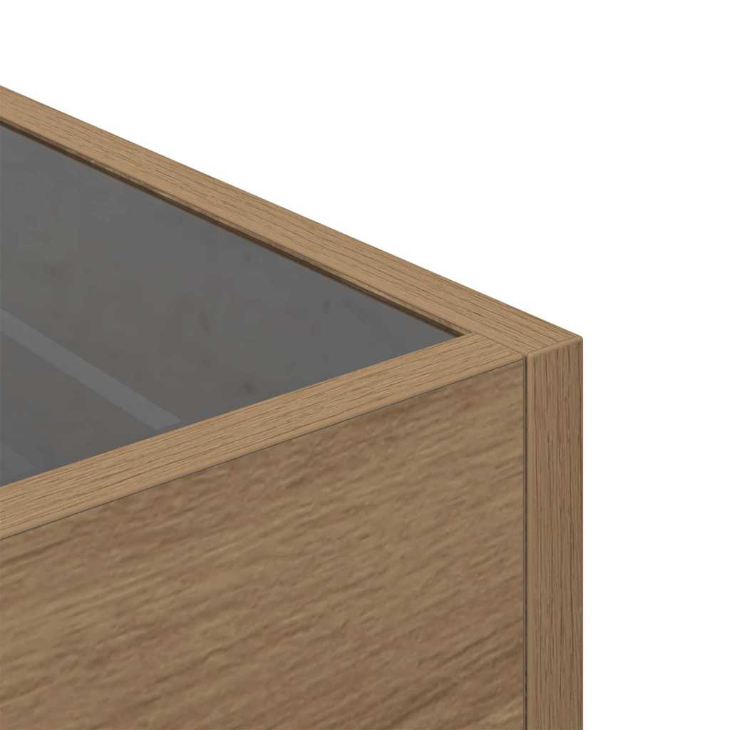 Coffee Table Artisan oak 40 x 40 x 30 cm Engineered wood