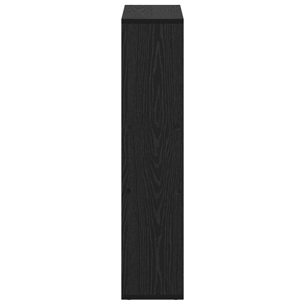 Bookcase Black oak 63 x 20 x 90 cm Engineered wood