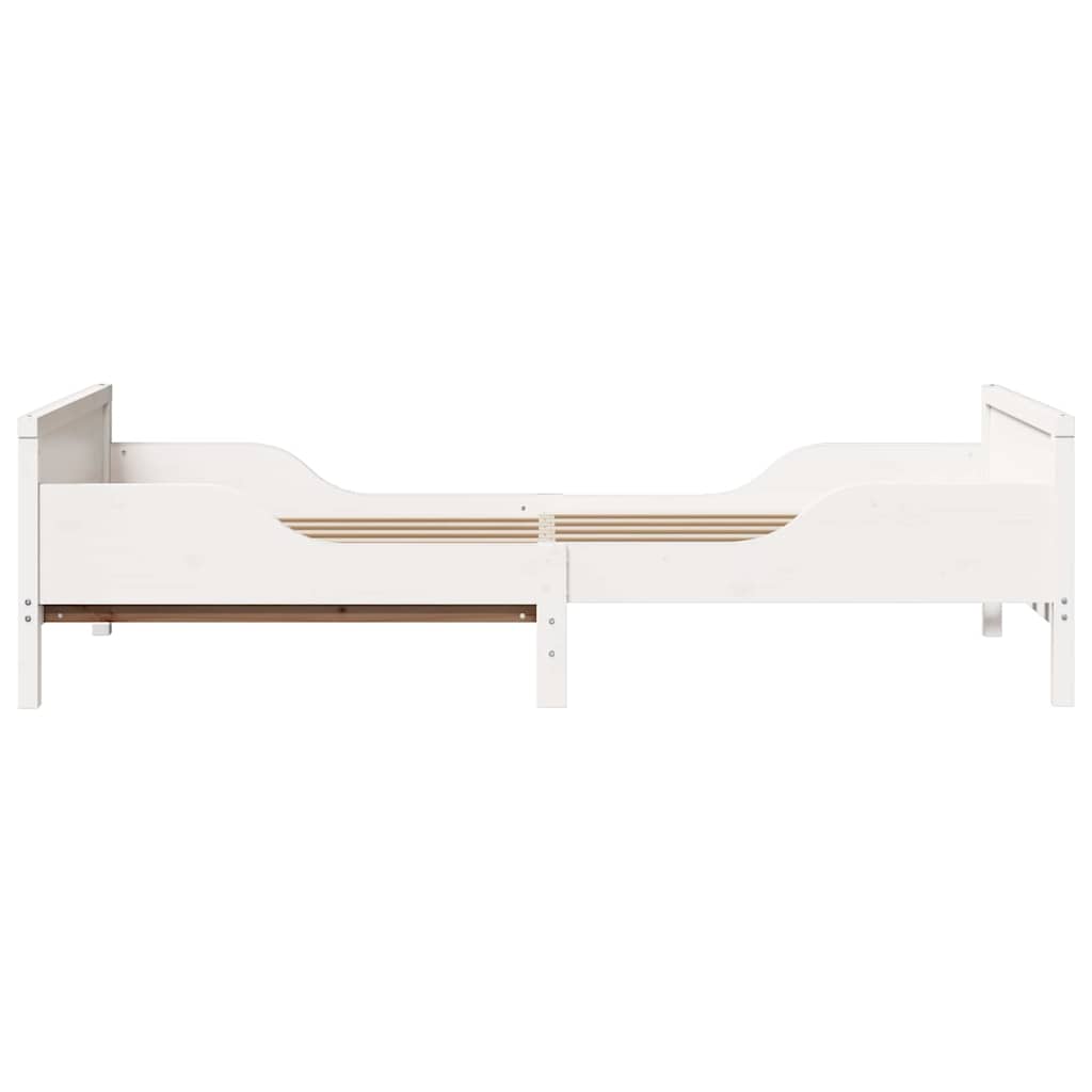 Extendable Bed Frame for Kids Other White 80 x 130 / 165 / 200 cm