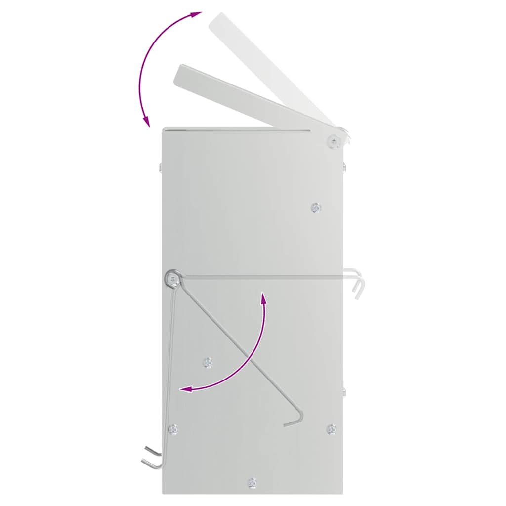 Rabbit Feeder Silver 12.5 x 12.5 x 25 cm 1.5 kg