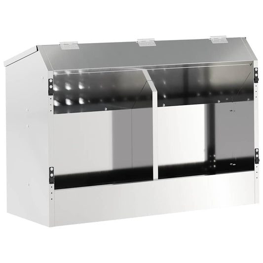 Rabbit Feeder Silver 64.5 x 25.5 x 45.5 cm 6 kg