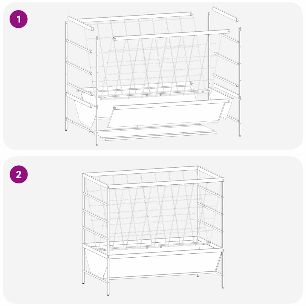 Livestock Feeder Olive Green 100 x 60 x 90 cm 15 kg