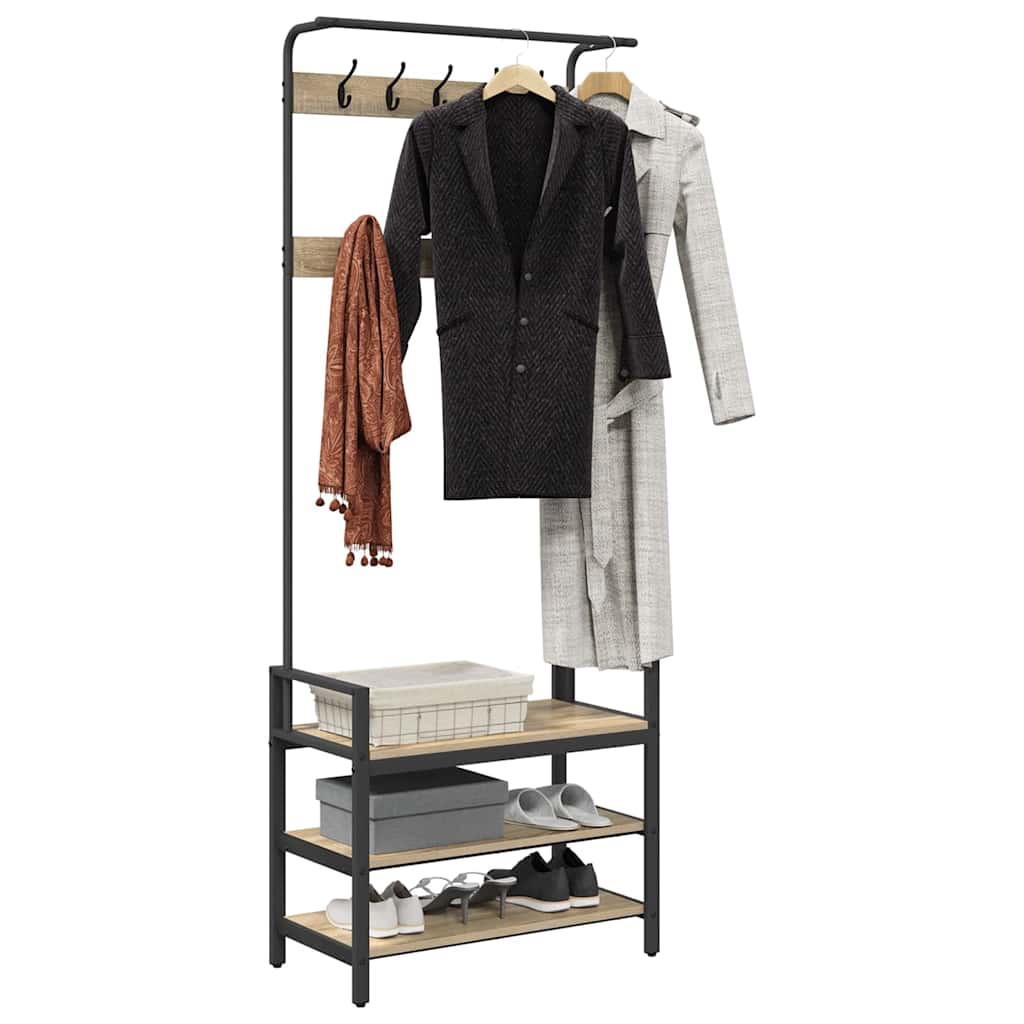 Coat Rack Other Sonoma oak 75 x 34 x 184 cm Engineered wood