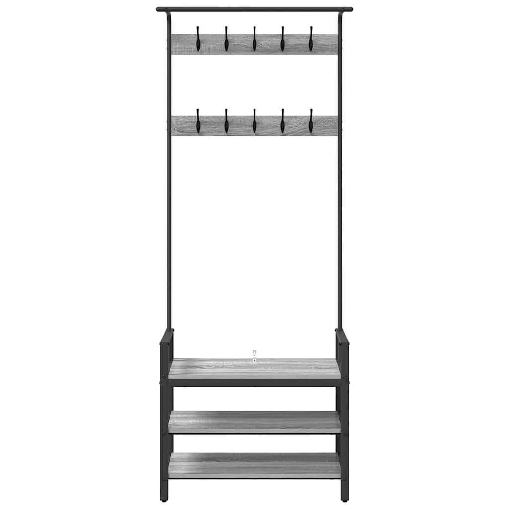 Coat Rack Other Grey sonoma 75 x 34 x 184 cm Engineered wood