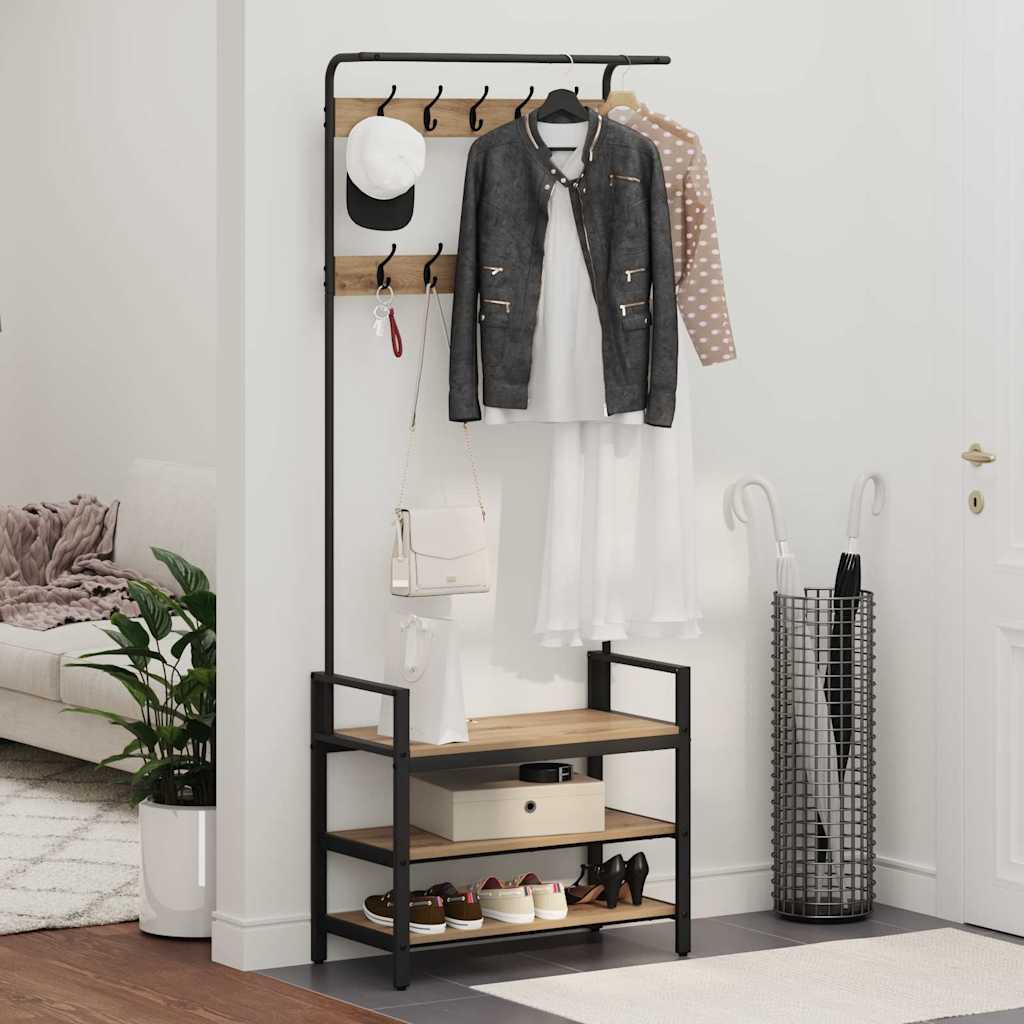 Coat Rack Other Artisan oak 75 x 34 x 184 cm Engineered wood