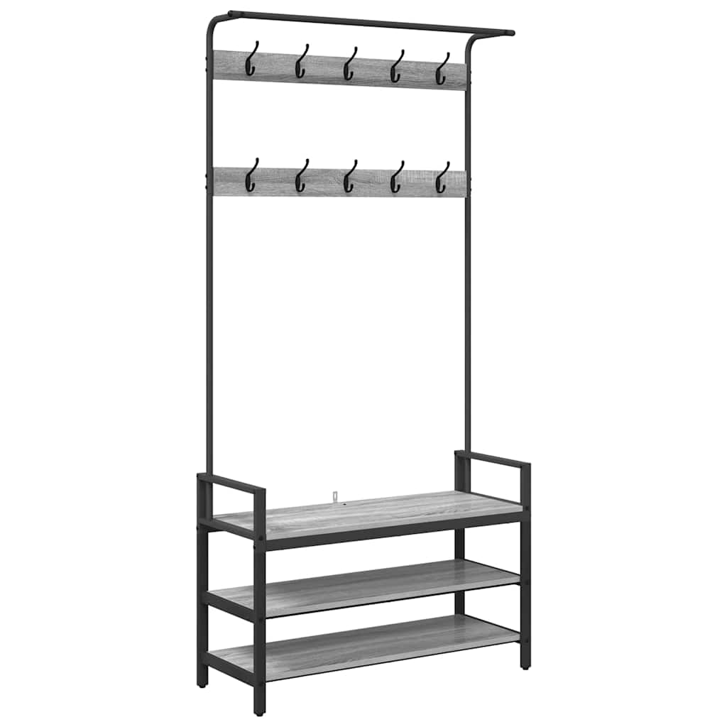 Coat Rack Other Grey sonoma 95 x 34 x 184 cm Engineered wood