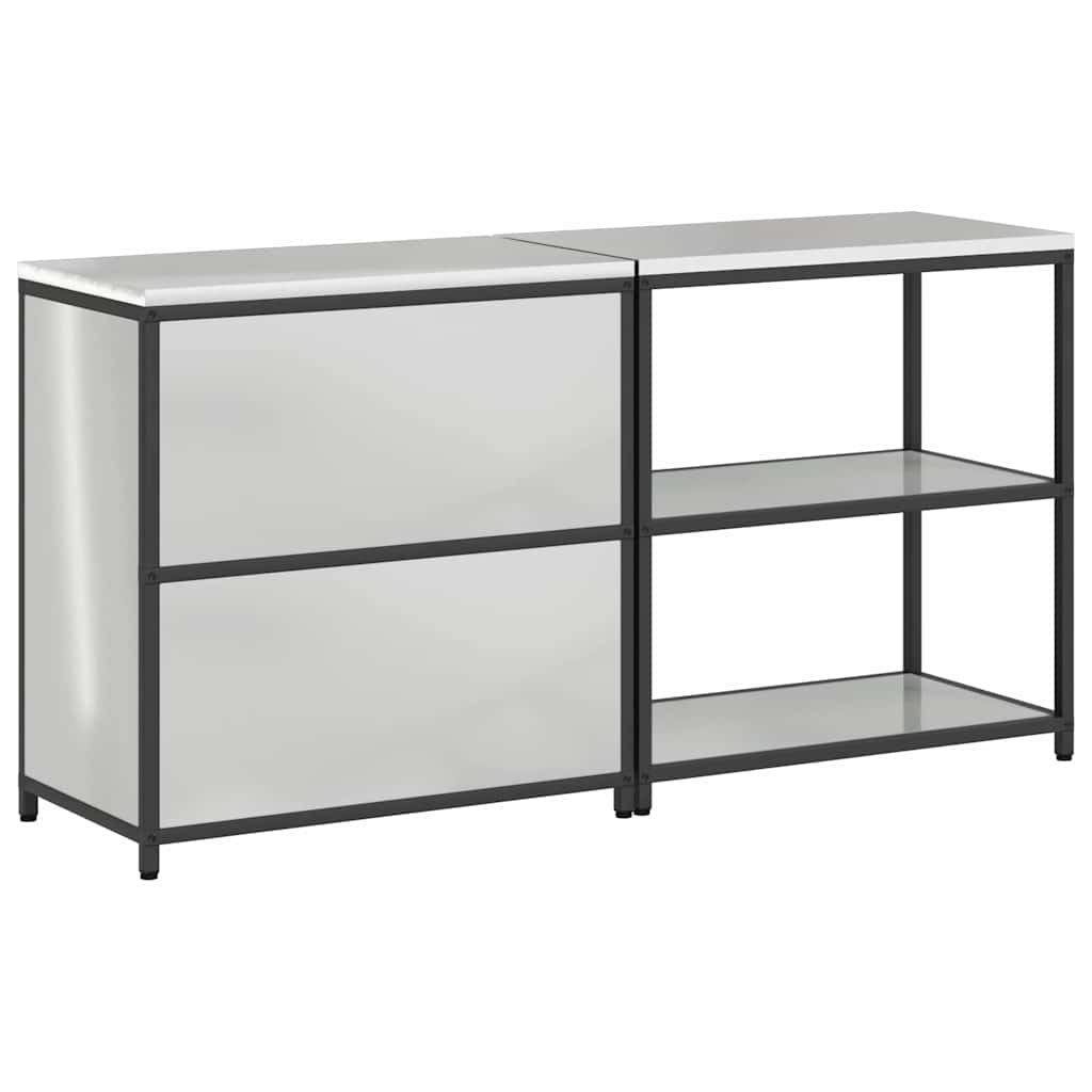 Kitchen Storage Set HATTEM 2 pcs Silver Galvanised Steel