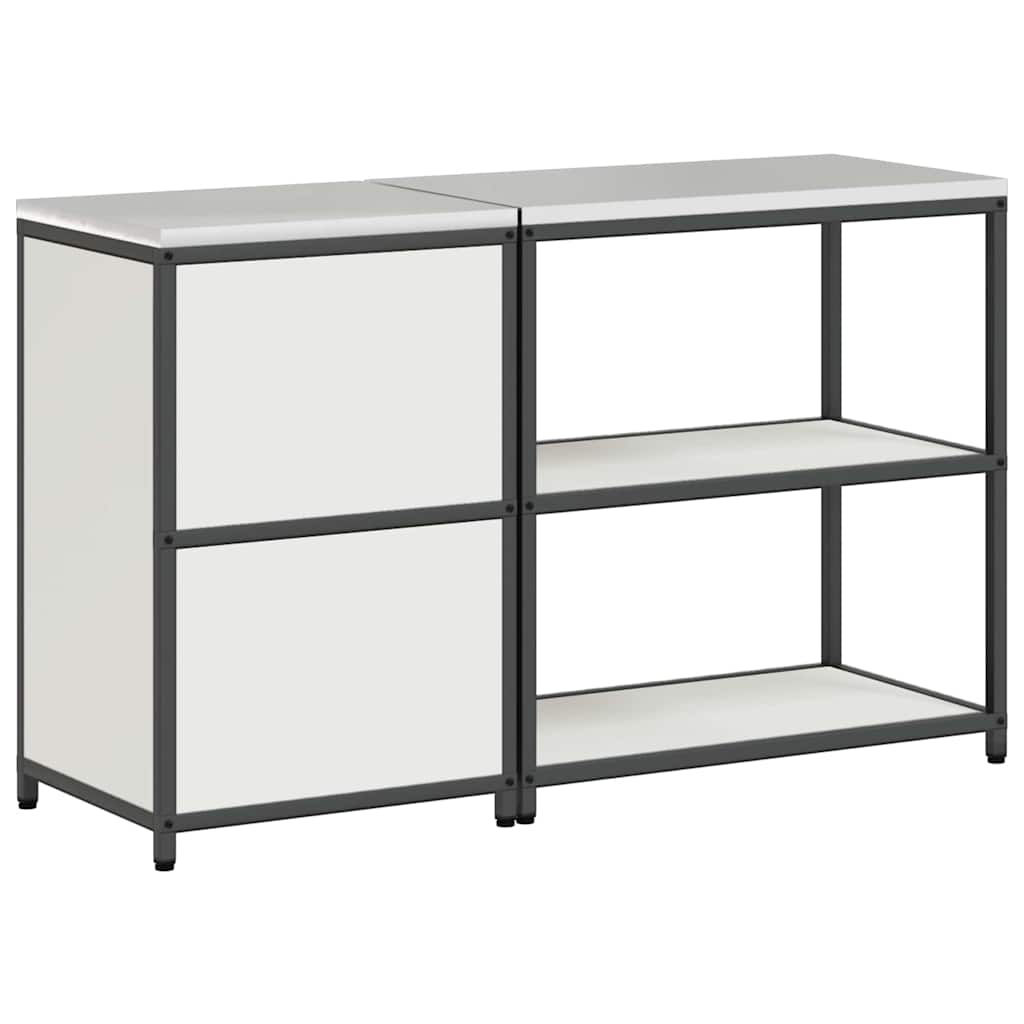Kitchen Storage Set HATTEM 2 pcs White Cold-rolled Steel