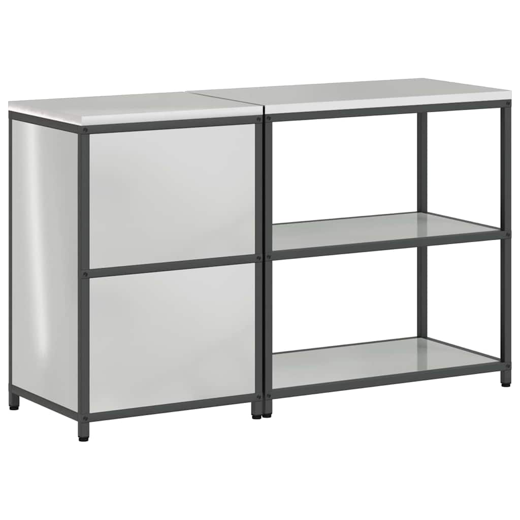 Kitchen Storage Set HATTEM 2 pcs Silver Galvanised Steel