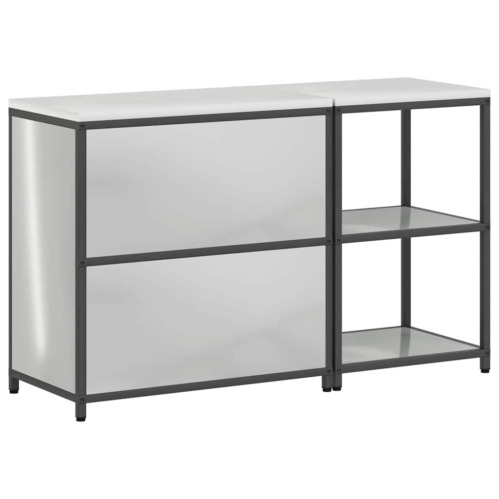 Kitchen Storage Set HATTEM 2 pcs Silver Galvanised Steel