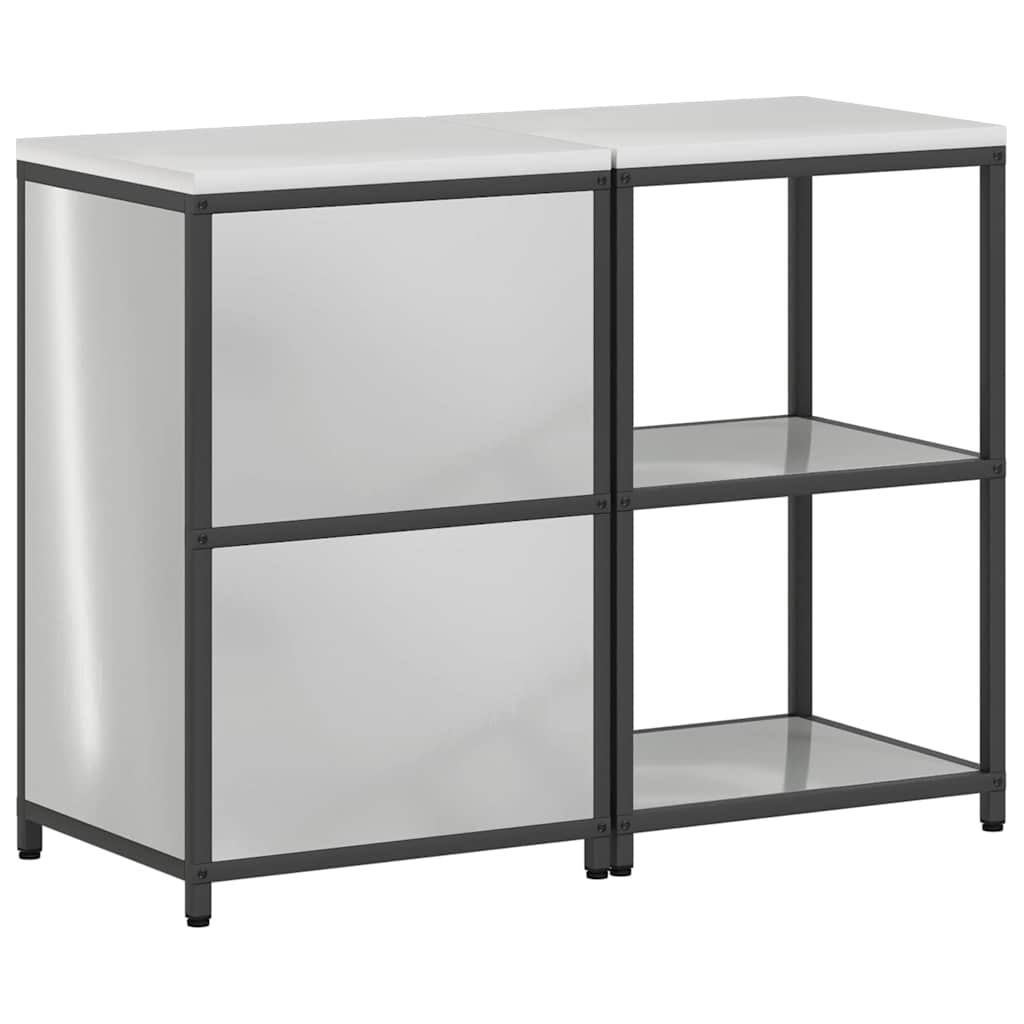 Kitchen Storage Set HATTEM 2 pcs Silver Galvanised Steel