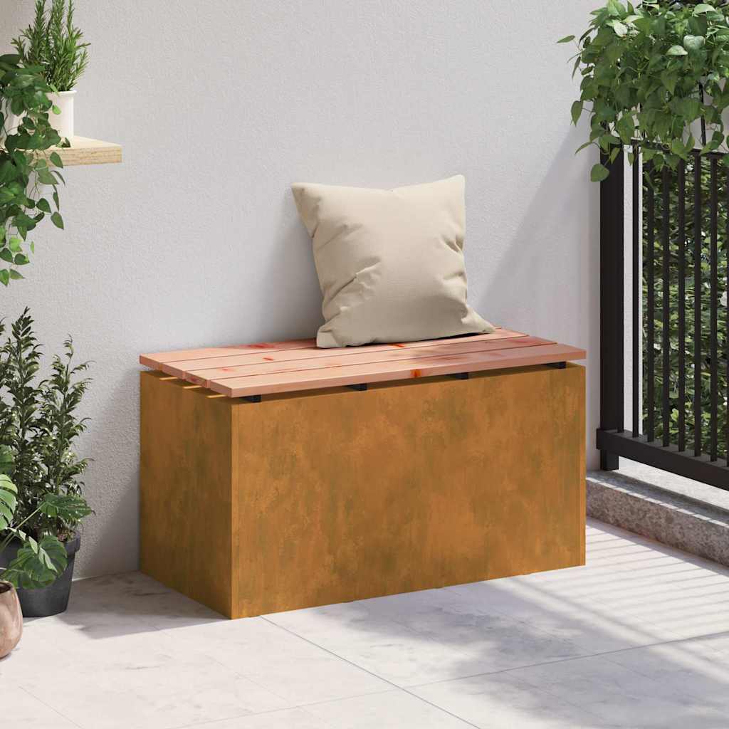 Garden Bench Rusty 80 x 40 x43 cm Weathering steel